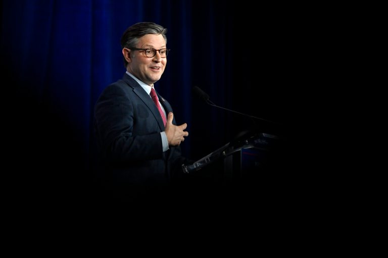 Democrats launch attack ads against vulnerable Republicans over election of Speaker Johnson