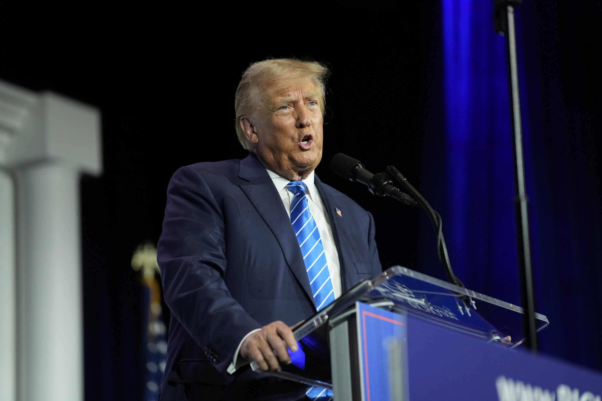 Trump hit with new gag order in New York civil fraud trial over court clerk dispute