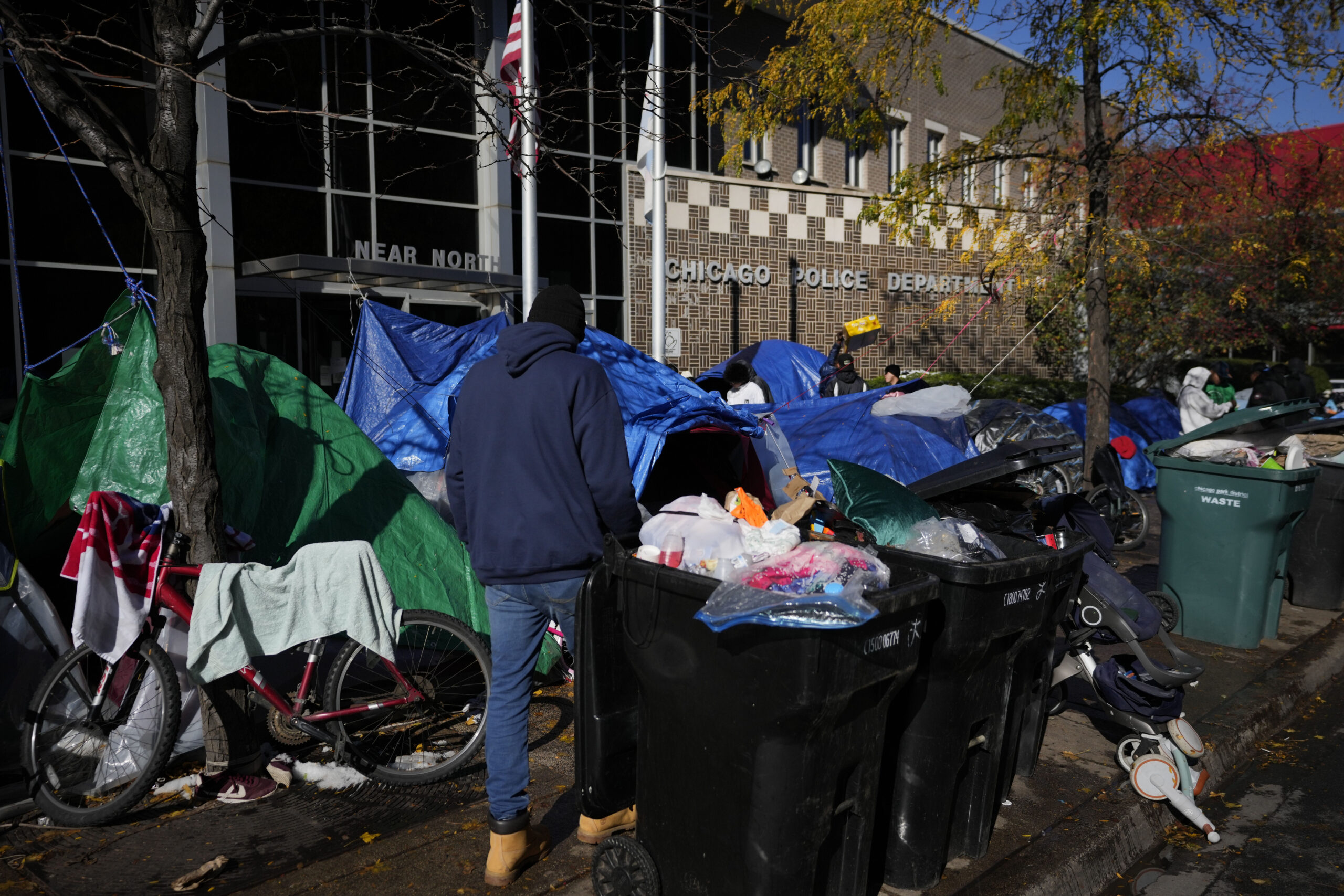 Chicago Mayor Brandon Johnson moves immigrants into churches from police stations