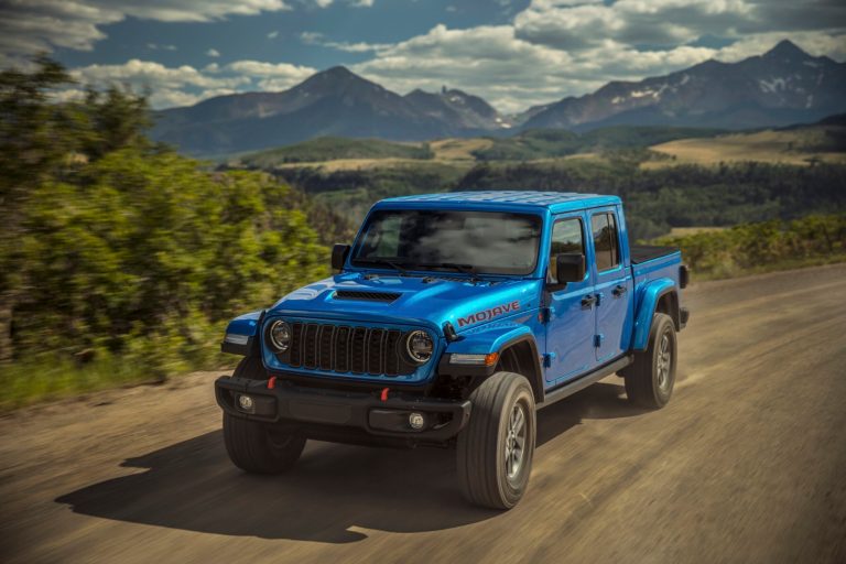 This photo provided by Jeep shows the 2024 Gladiator. Like the related Jeep Wrangler, the Gladiator has a removable roof and doors. 
