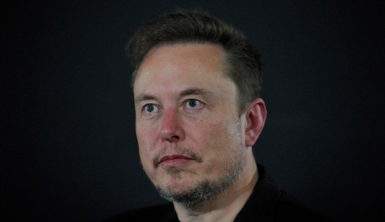 Tesla and SpaceX's CEO Elon Musk during an in-conversation event with Britain's Prime Minister Rishi Sunak at Lancaster House in London, Thursday, Nov. 2, 2023. Sunak discussed AI with Elon Musk in a conversation that is played on the social network X, which Musk owns.