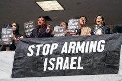 Cory Booker shouted down by pro-Palestinian protesters