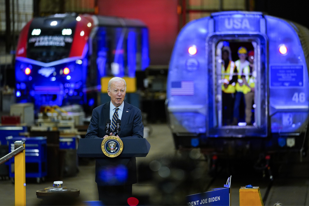 Biden unveils $16.4 billion rail grants at Amtrak in ‘blue-state’ Northeast Corridor