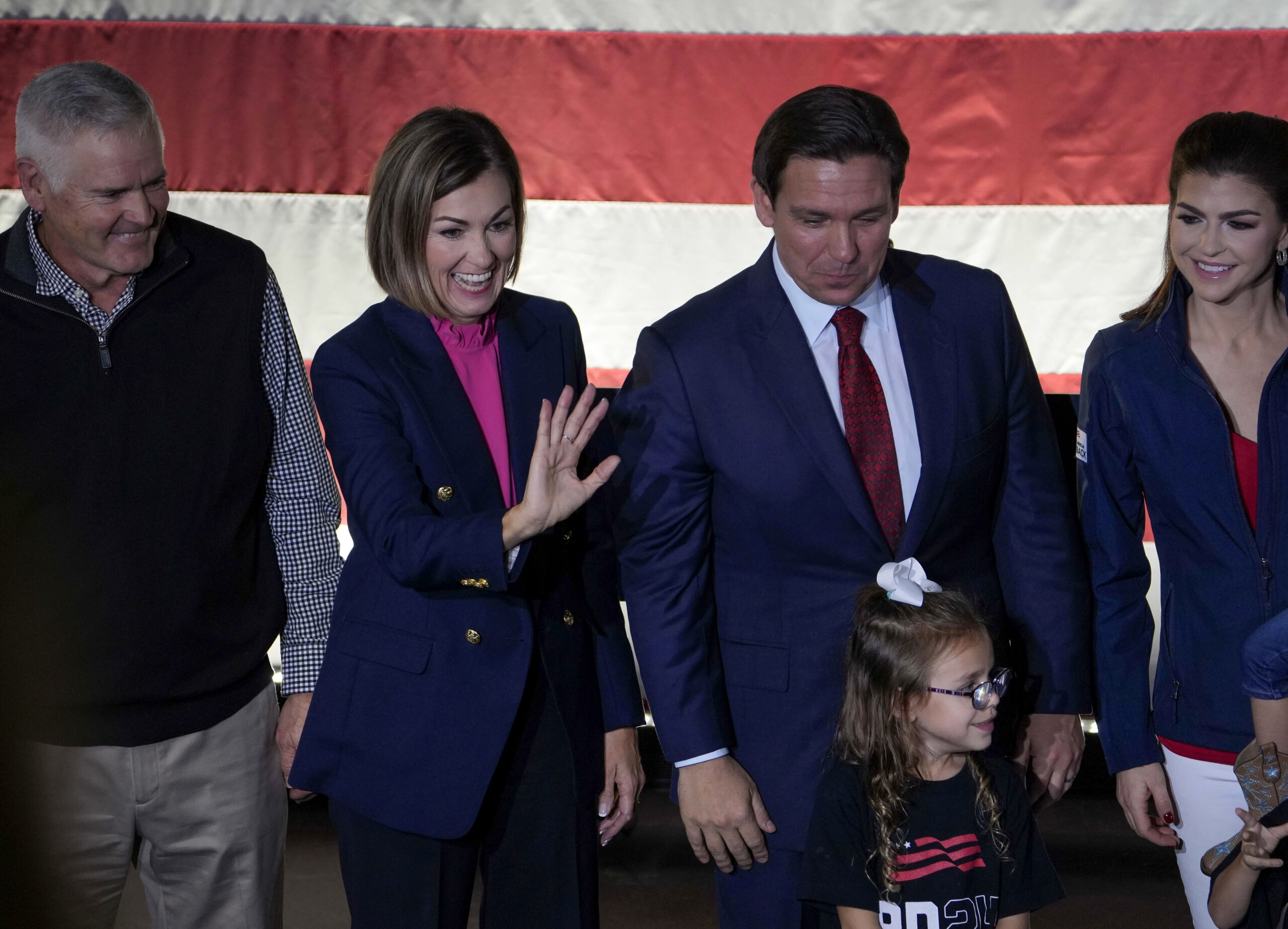 WATCH LIVE: Ron DeSantis campaigns with wife Casey and Gov. Kim Reynolds in Iowa