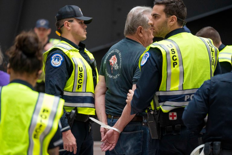 Capitol Police arrest more than 40 pro-ceasefire protesters inside Senate office building