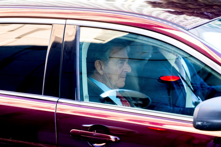 Paul Pelosi, husband of former House Speaker Nancy Pelosi, leaves the Phillip Burton Federal Building and U.S. Courthouse after testifying in the federal trial of David DePape in San Francisco, Monday, Nov. 13, 2023. 