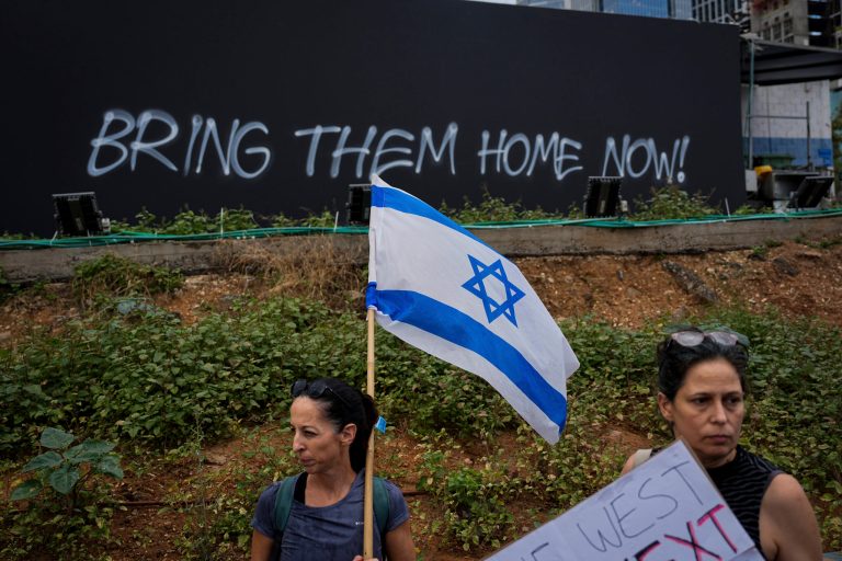Families and friends of about 240 hostages held by Hamas in Gaza call for their return as they begin a five-day 