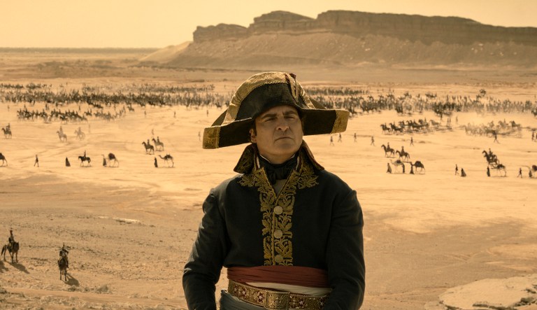 This image released by Apple TV+ shows Joaquin Phoenix in a scene from 