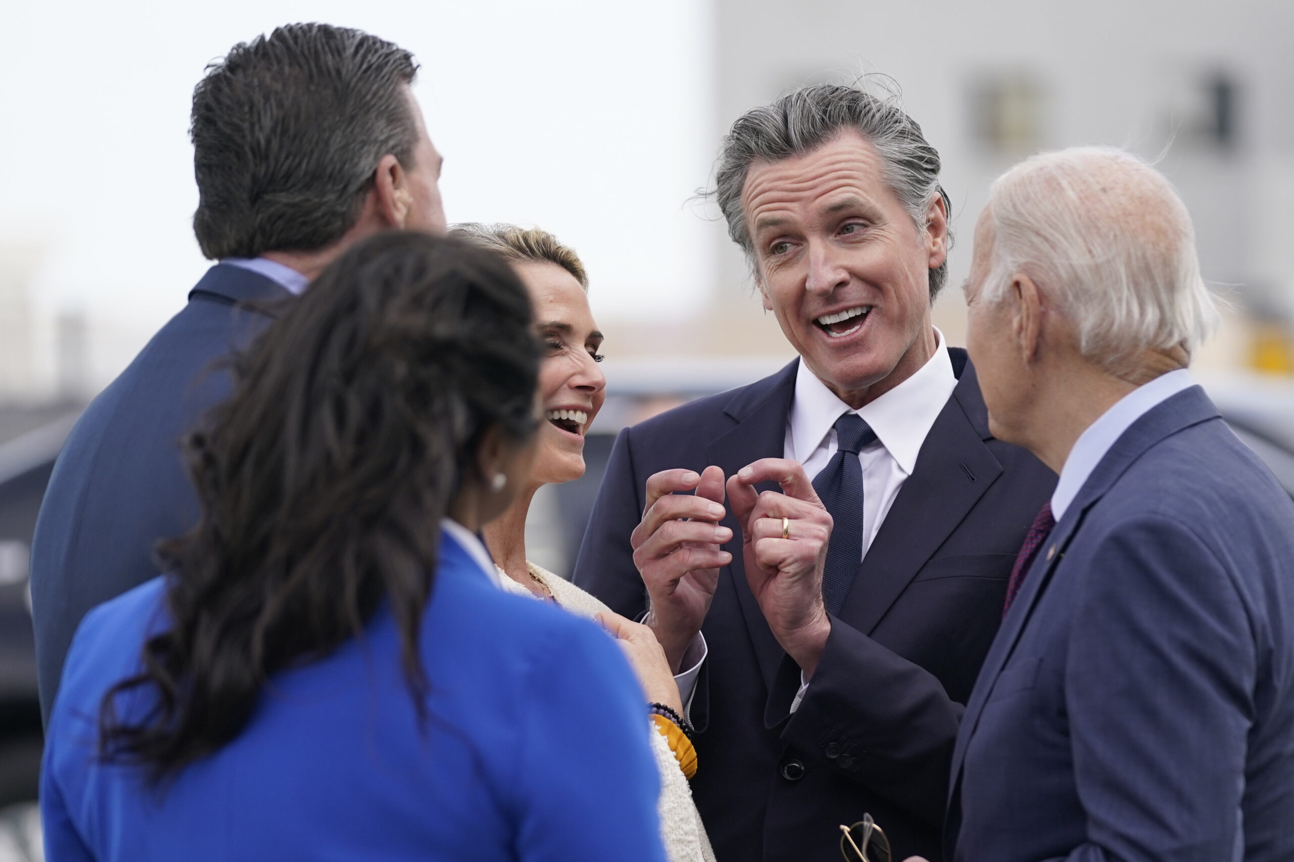 Newsom takes victory lap on infrastructure win after polls show his California support slipping