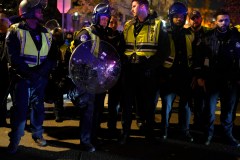 Capitol Police clash with violent Palestinian protesters outside DNC headquarters