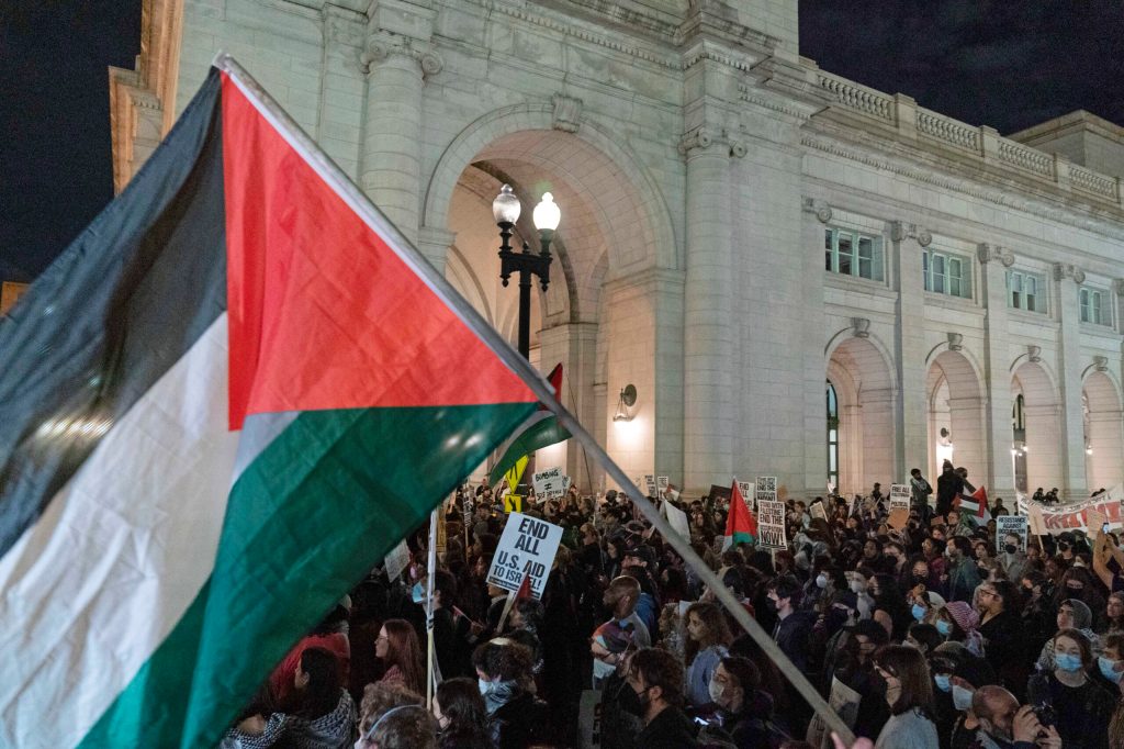 Three people arrested during pro-Palestinian protest at Union Station