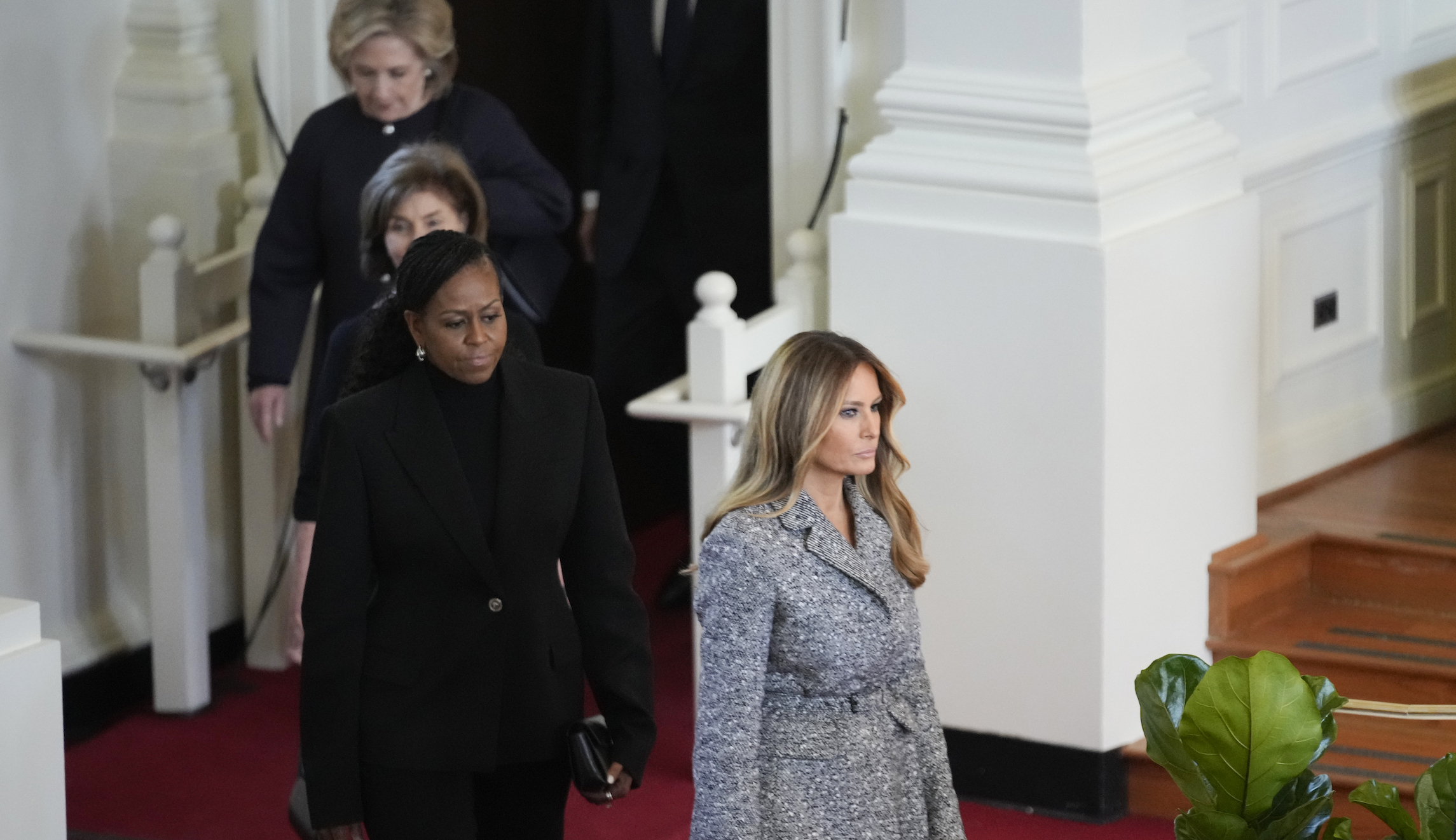 Melania Trump,Michelle Obama,Laura Bush,Hillary Clinton