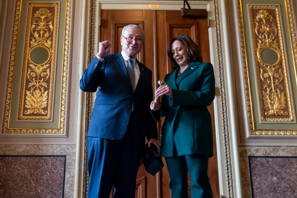 Harris sets vice presidential Senate tiebreaker record with 32nd and 33rd votes