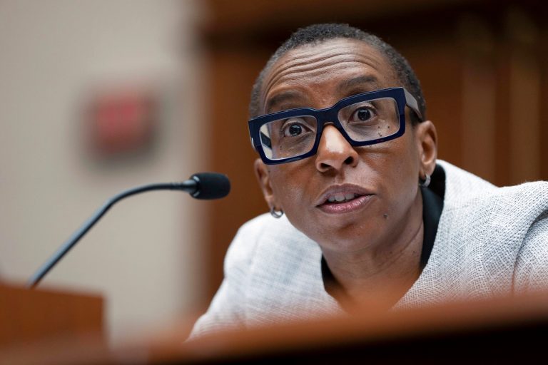 Harvard President Claudine Gay speaks during a hearing of the House Committee on Education on Capitol Hill, Tuesday, Dec. 5, 2023, in Washington. The university presidents called before last weekâs congressional hearing on antisemitism had more in common than strife on their campuses: The leaders of the University of Pennsylvania, Harvard, and MIT were all women who were relatively new in their positions.