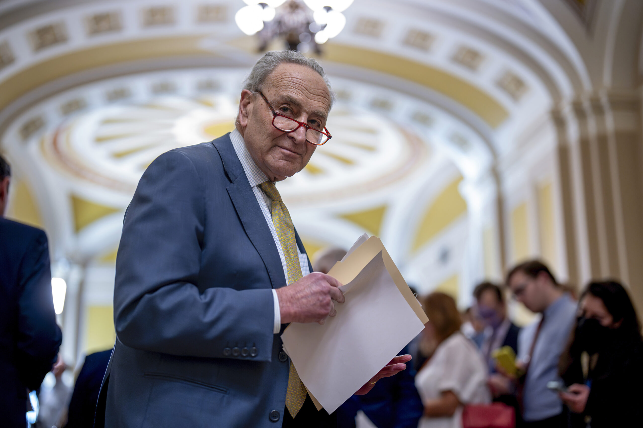 Senate Democrats concerned Schumer will cave to Republicans on border talks