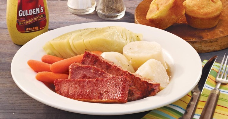 An Irish meal of Corned Beef n' Cabbage