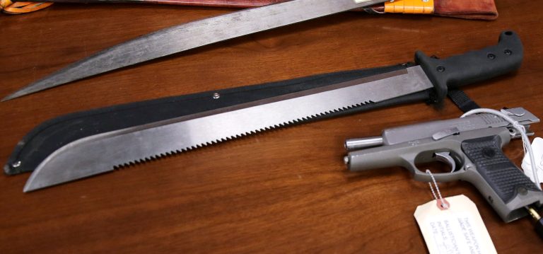 A machete is pictured.