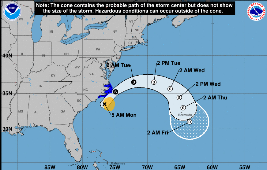 Tropical Storm Arthur may make landfall over North Carolina’s Outer Banks