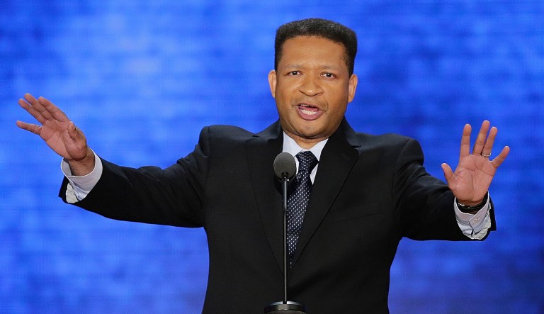 Former Representative Artur Davis addresses the Republican National Convention in Tampa, Fla., on Tuesday, Aug. 28, 2012.