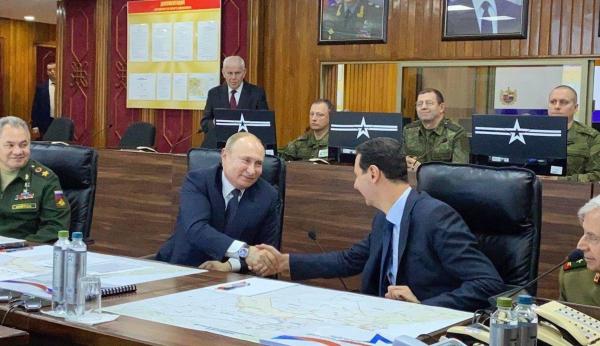 Putin visits Syria to meet with Iran ally Bashar Assad after US strike on Soleimani