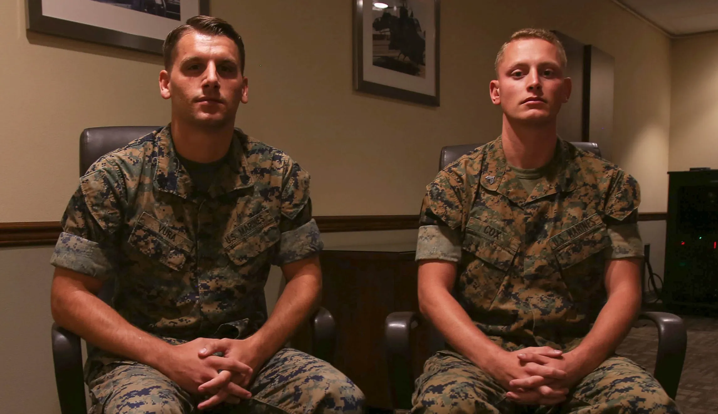 Marine sergeants honored for bravery in Las Vegas mass shooting