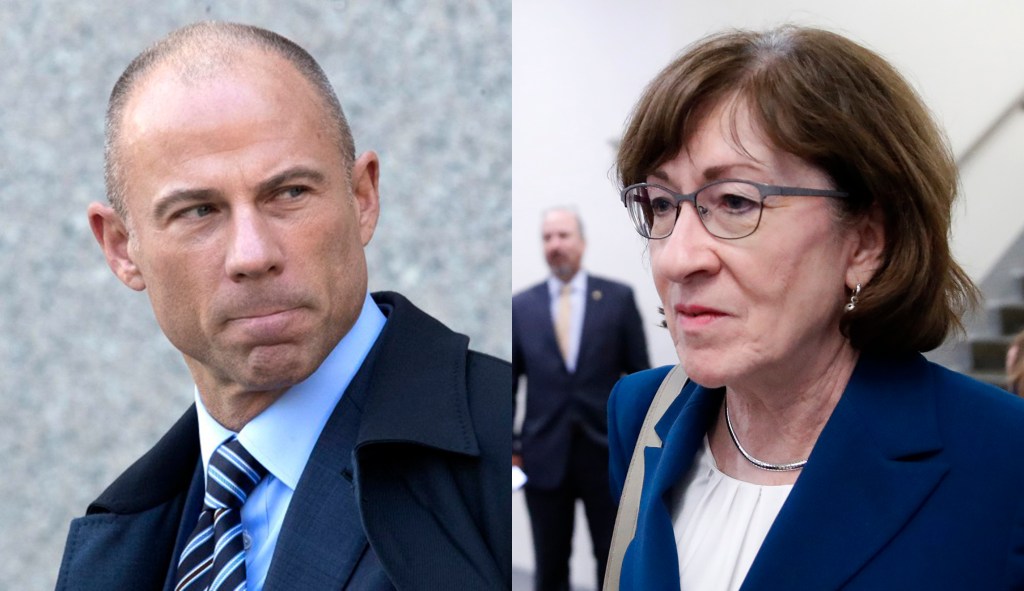 Michael Avenatti declares war on Susan Collins