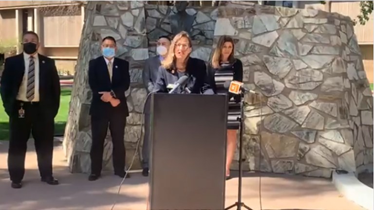 Protesters heckle Arizona Democrats warning GOP election audit is ‘dangerous fishing expedition’ Arizona Democrats