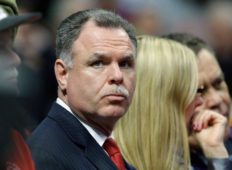 FILE - In this March 13, 2014 file photo, Chicago Police Superintendent Garry McCarthy attends a Chicago Bulls basketball game in Chicago. On Thursday, June 5, 2014, a spokesman said that McCarthy took himself to a hospital in the morning where he underwent treatment for blocked arteries. He said the procedure went well and McCarthy will remain in the hospital for several days while he recuperates. (AP Photo/Nam Y. Huh, File)