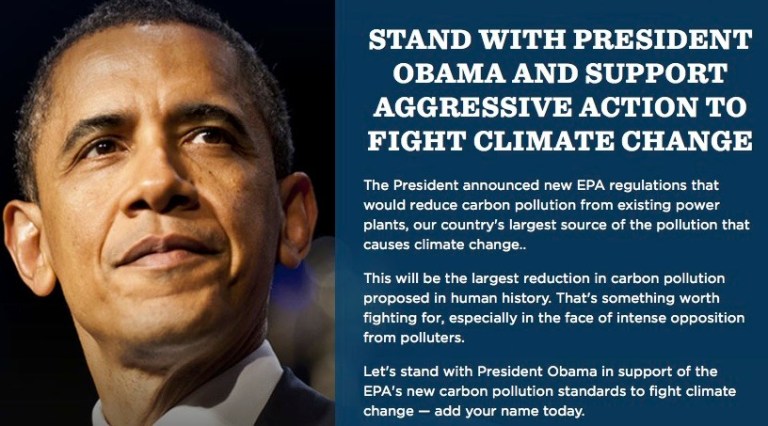 Obama fundraises off New York Times endorsement of his climate change plan
