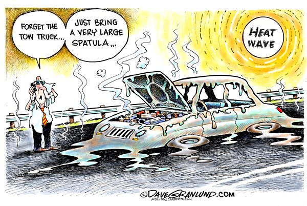 Editorial cartoon: Southwest heat wave
