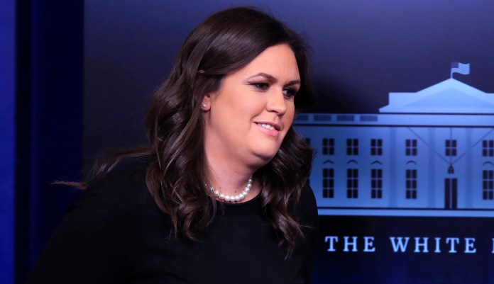 "It wasn't confusing to me," Sarah Sanders told reporters during Thursday's White House press briefing. "I'm sorry if it was for you." (AP Photo/Manuel Balce Ceneta)