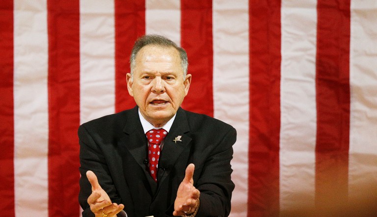 Nine women have spoken out so far against Moore. (AP Photo/Brynn Anderson)