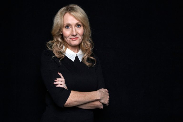 FILE - This Oct. 16, 2012 file photo shows author J.K. Rowling at an appearance to promote her latest book 