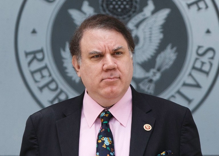 Rep. Alan Grayson, D-Fla., leaves the House of Representatives after final votes, at the Capitol in Washington, Friday, May 30, 2014. (AP Photo/J. Scott Applewhite)