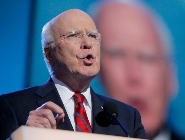 Senate Judiciary Committee Chairman Patrick Leahy, D-Vt., plans to introduce a bill as early as July that will Ã¢â¬ÅrespondÃ¢â¬Â to the 5-4 Supreme Court ruling Tuesday that voided a critical part of the 1965 Voting Rights Act. (AP Photo/Jae C. Hong)
