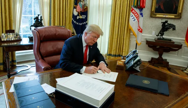 Does Trump earn a passing grade for his first year as president?