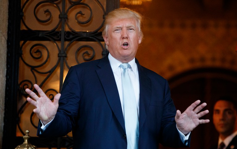 President-elect Trump on Friday downplayed the idea that alleged Russian hacking had any effect on the November election. (AP Photo/Evan Vucci)