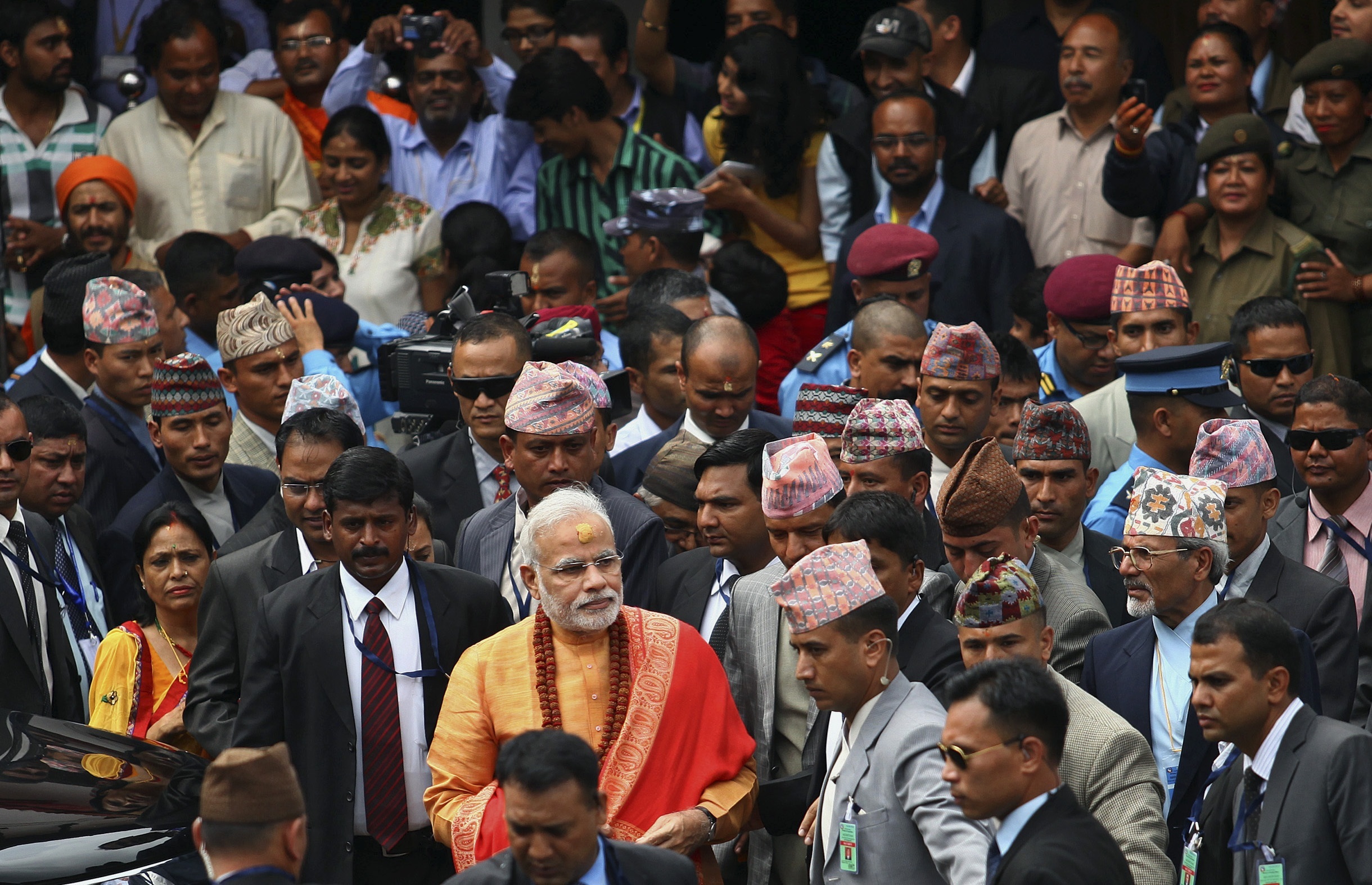 Indian leader warms ties during Nepal visit