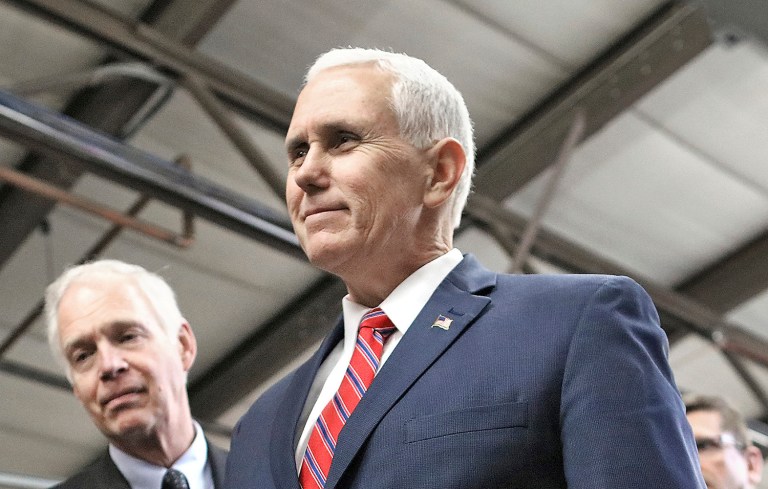Pence will meet with Gov. Matt Bevin, a steadfast critic of the sweeping healthcare law that congressional Republicans have vowed to repeal and replace. (Anthony Wahl/The Janesville Gazette via AP)