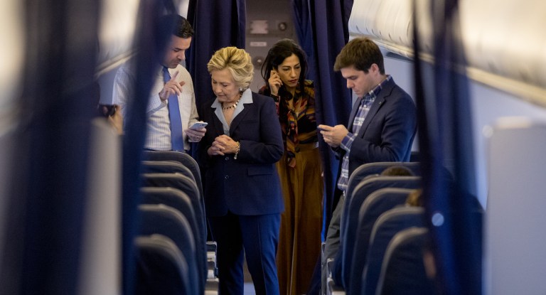 Clinton has been a dominant focus of Fox News coverage this week. (AP Photo/Andrew Harnik)