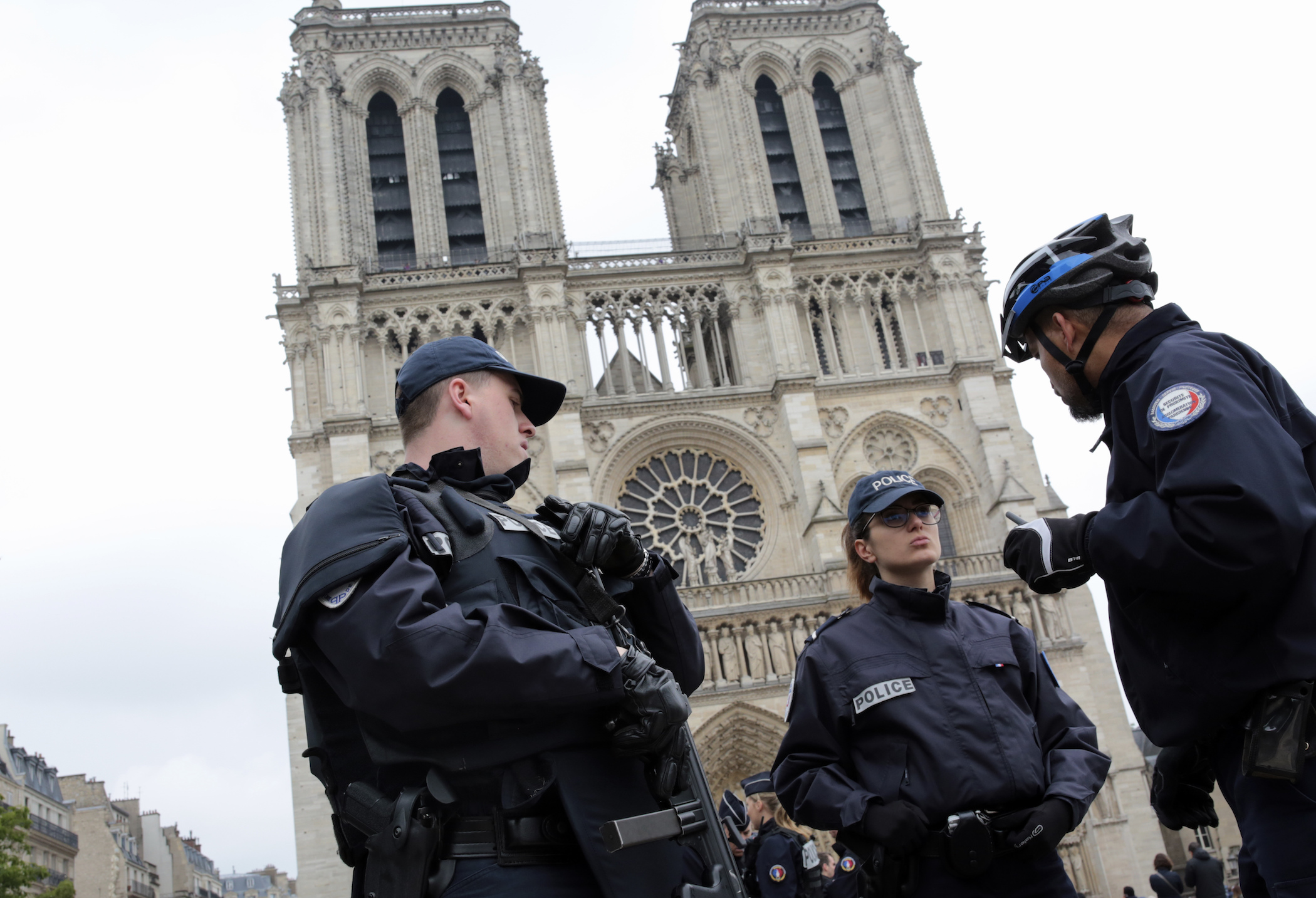 Paris police evacuate area around Notre Dame