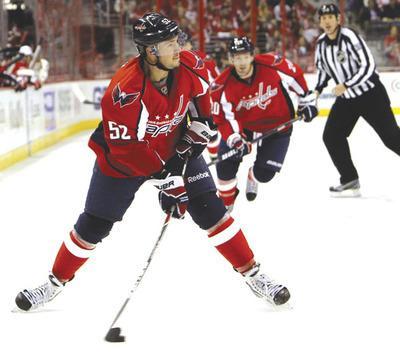 Ann Heisenfelt/AP
Defenseman Mike Green had two power-play goals in Washington's victory over Detroit on Saturday. The Capitals have converted an NHL-best 29.6 percent of their power plays.