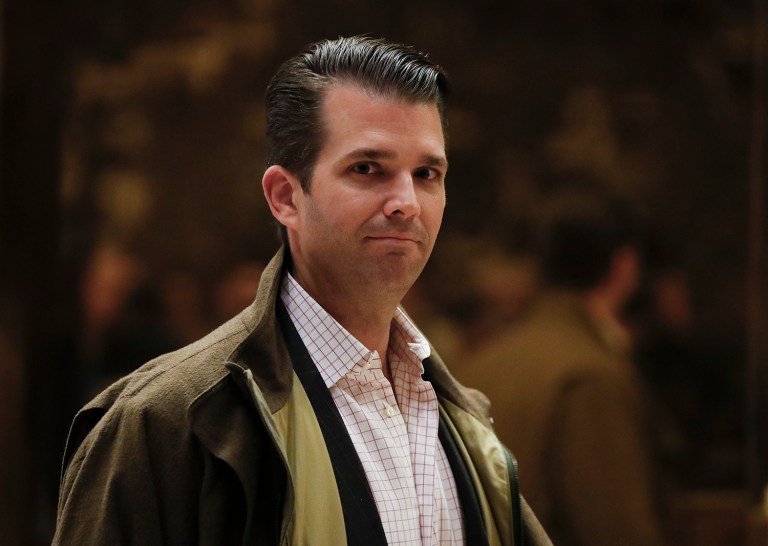 Donald Trump Jr., son of President Trump, said he was 