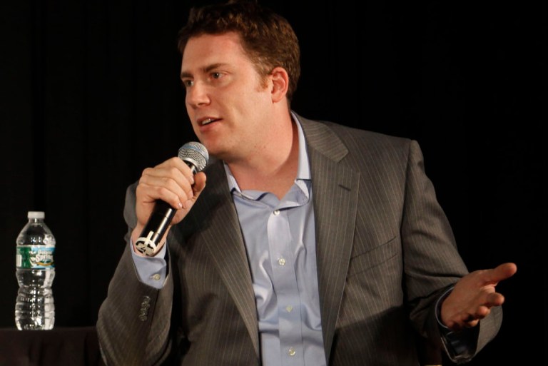 Ben Smith of Buzzfeed speaks at An Evening With The Guardian at Industria Studios on May 3, 2012, in New York City. (Photo by Thos Robinson/Getty Images for The Guardian)