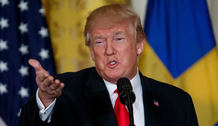 President Trump is expected to announce a 25 percent tariff on steel and a 10 percent tariff on aluminum this week. (AP Photo/Evan Vucci)