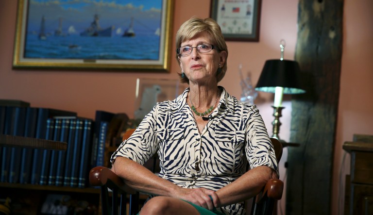 Christie Todd Whitman is a revolving-door consultant who stands to enrich herself and often her clients when the federal government more aggressively regulates industry in the name of the environment. (AP Photo/Mel Evans)