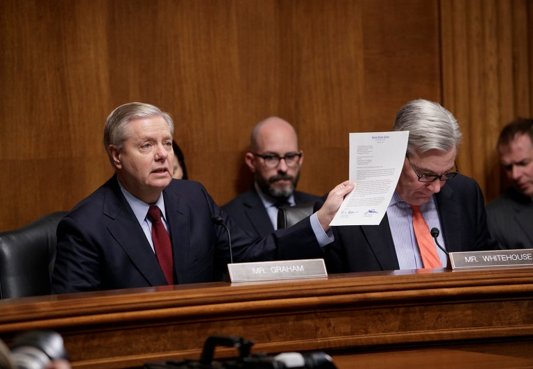 Sen. Lindsey Graham said he is not part of the group Comey is briefing. (AP Photo/J. Scott Applewhite)