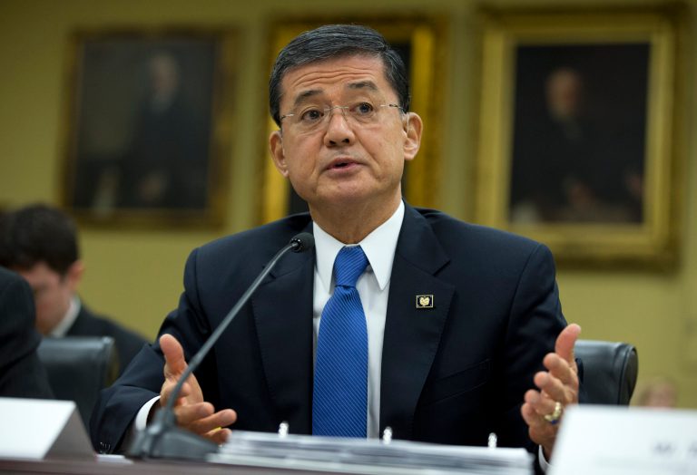 In almost every instance when a problem has arisen, the response by Secretary Eric Shinseki, assuming that he publicly expresses one at all, is almost always defensive. (AP Photo)