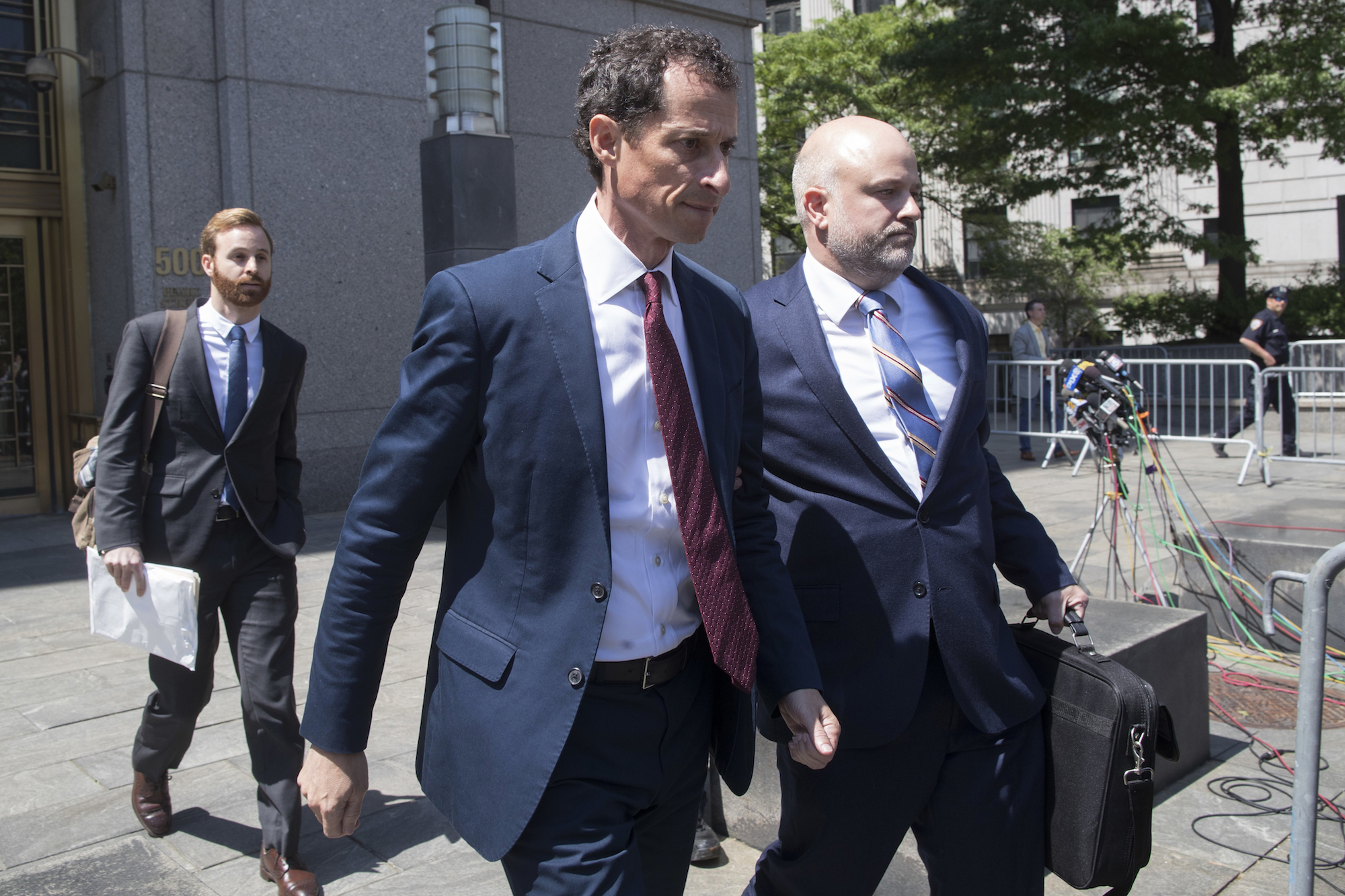 Anthony Weiner cries as he pleads guilty in sexting case