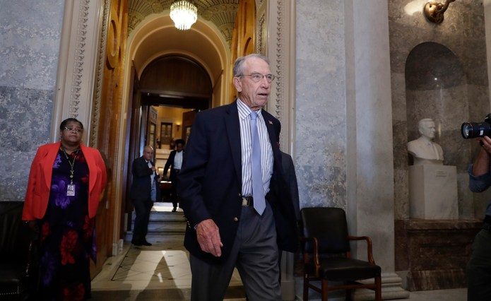 "Right now I'm very pessimistic," said Sen. Chuck Grassley. (AP Photo/J. Scott Applewhite)